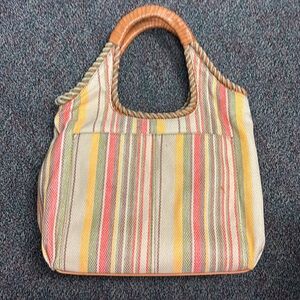 Cole Haan stripe tote Bag